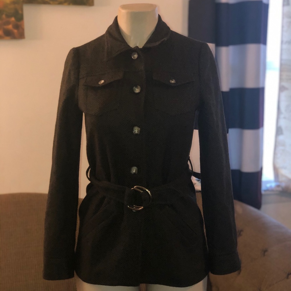 🍁🌿🌷💐🌿Tocca Wool belted brown coat for women🌿